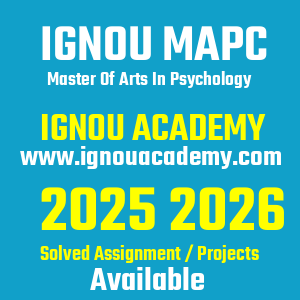 IGNOU MAPC SOLVED ASSIGNMENT 2025 2026